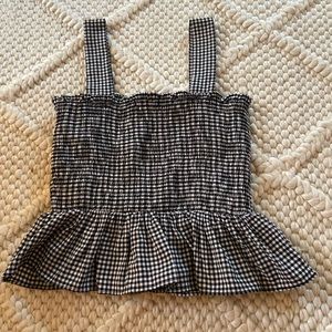 Gingham top. Size small.